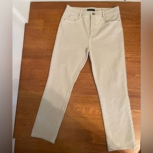 Ann Taylor High Rise Straight Jean - Light Khaki - Size 8
